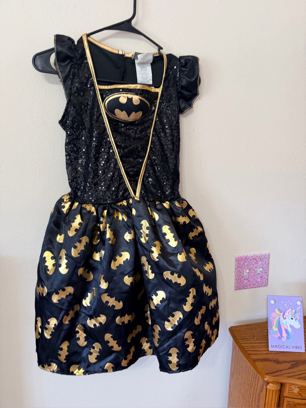 Batman sequin dress kids size Large
